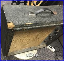 Vintage 1960s Silvertone 1482 Tube Guitar Amplifier, Amp, Beat But Sounds Great