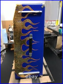 Vintage 1960s Sound X-202 Combo Base Guitar Tube Amp Blue with Variegated Flames