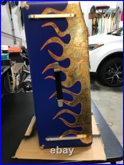 Vintage 1960s Sound X-202 Combo Base Guitar Tube Amp Blue with Variegated Flames