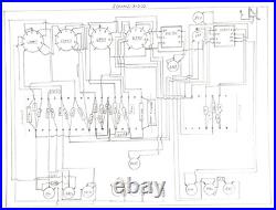 Vintage 1960s Sound X-202 Combo Base Guitar Tube Amp Blue with Variegated Flames