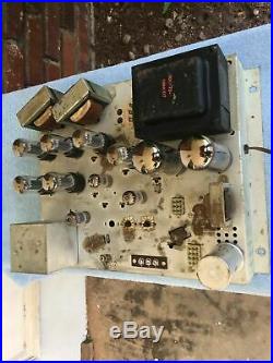 Vintage 1961 Magnavox 8103 Dual Tube Amp Stereo Amplifier Project Great