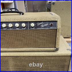 Vintage 1962 Fender Bandmaster Tube Amp Head Piggyback Cabinet Jensens Original