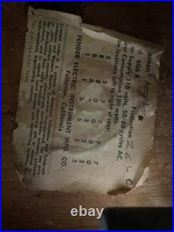 Vintage 1962 Fender Bassman Blond Brown face Amp Tube Amplifier Vintage 1962 Fender Bassman Blond Brown face Amp Tube Amplifier