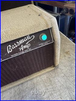Vintage 1962 Fender Bassman Blond Brown face Amp Tube Amplifier Vintage 1962 Fender Bassman Blond Brown face Amp Tube Amplifier