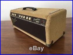 Vintage 1962 Fender Tremolux Blonde Guitar Amp Tube Head Pre-CBS 6G9-B