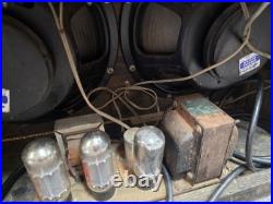 Vintage 1962 Gretsch 6159 Dual Bass & Guitar 35W 212 Tube Amp As Found