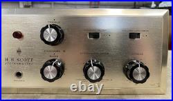 Vintage 1962 HH Scott Stereomaster 222C Tube Amplifier SHOWN WORKING READ