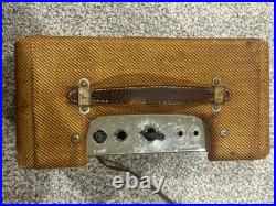 Vintage 1963 Fender Champ 5F1 Tweed Tube Amp