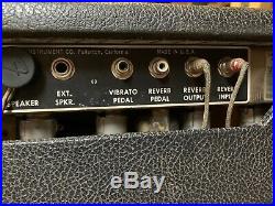 Vintage 1964 Fender Princeton Reverb Tube Amp Amplifier Pre CBS Sounds Great