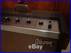 Vintage 1964 Gibson. SCOUT. GA-17RVT Tube Amplifier Amp ORIGINAL GIBSON SPEAKER