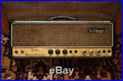 Vintage 1964 Selmer Treble n Bass Fifty 50 Watt Tube Amplifier Head SERVICED