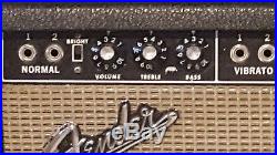 Vintage 1965 Fender Bandmaster Blackface AB763 Guitar Tube Amplifier