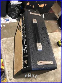 Vintage 1965 Fender Vibro Champ Blackface Tube Guitar Amp Nice LOOK