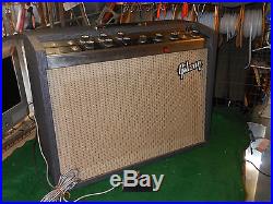 Vintage 1965 Gibson Hawk GA-25 RVT 2x10 7591 Tube Guitar Amp Needs TLC