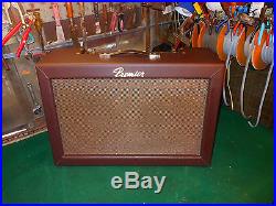 Vintage 1965 Premier T12R REVERB TREM 7591 Tube Guitar Amp 2x12 Jensen Speakers
