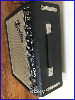 Vintage 1966 Fender Vibro Champ Amp Blackface Tube Guitar Amplifier Vibrato