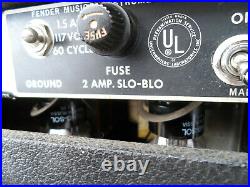 Vintage 1967 Fender Bassman Silverface 6L6 Tube Guitar amp Amplifier