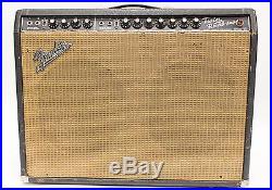 Vintage 1967 Fender Blackface Twin Reverb 2X12 Guitar Combo Tube Amp Amplifier