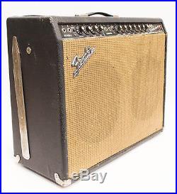 Vintage 1967 Fender Blackface Twin Reverb 2X12 Guitar Combo Tube Amp Amplifier
