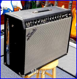 Vintage 1967 Fender Pro Reverb Blackface All Tube Combo Amp with Footswitch