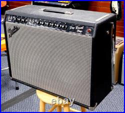 Vintage 1967 Fender Pro Reverb Blackface All Tube Combo Amp with Footswitch