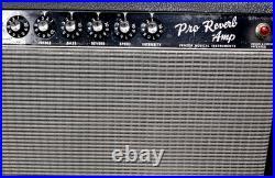 Vintage 1967 Fender Pro Reverb Blackface All Tube Combo Amp with Footswitch