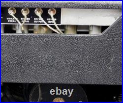 Vintage 1967 Fender Pro Reverb Blackface All Tube Combo Amp with Footswitch