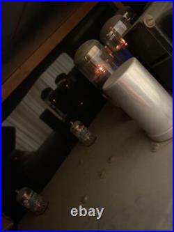 Vintage 1967 Hand Built Wood & Metal Tube Amplifier/Pre Amp High School Project