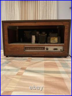 Vintage 1967 Hand Built Wood & Metal Tube Amplifier/Pre Amp High School Project