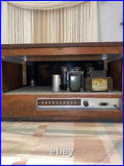 Vintage 1967 Hand Built Wood & Metal Tube Amplifier/Pre Amp High School Project