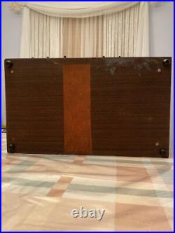 Vintage 1967 Hand Built Wood & Metal Tube Amplifier/Pre Amp High School Project