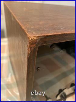 Vintage 1967 Hand Built Wood & Metal Tube Amplifier/Pre Amp High School Project