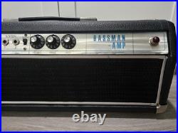 Vintage 1968 Fender Bassman 2 Channel 50 Watt Drip Edge Guitar Tube Amp Head