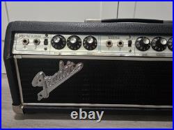 Vintage 1968 Fender Bassman 2 Channel 50 Watt Drip Edge Guitar Tube Amp Head