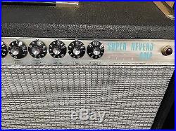 Vintage 1970 Fender Super Reverb Silverface 4x10 All Tube Combo Amp TONE MONSTER
