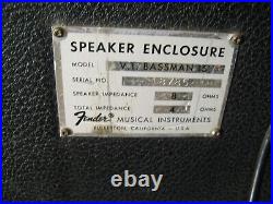 Vintage 1970's Fender Bassman 50 Tube Guitar Bass Amplifier Amp & 2 x15 Cabinet