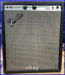 Vintage 1970's Fender Musicmaster Silverface Tube Amp 1x12 Combo Amplifier