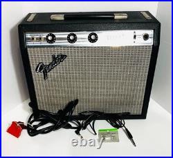 Vintage 1970's Fender Silverface Champ Tube Guitar Amplifier