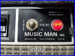 Vintage 1970's Music Man 212-HD 130 Tube 2-Channel Amp (Powers On, Needs Work)