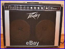 Vintage 1970s Peavey Classic 100 50w Tube Amp 2x12 with Automixer Footswitch