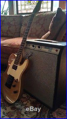 Vintage 1973 Fender Silverface Musicmaster Bass Modified 1x15 Jensen Tube Amp