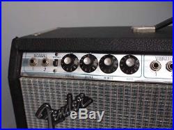 Vintage 1974 Fender Dual Showman Reverb Tube Amp 100 Watts withFootswich Excellent