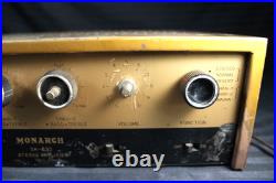 Vintage 1974 MONARCH STEREO TUBE AMPLIFIER Model SA-630 NOT WORKING FOR PART