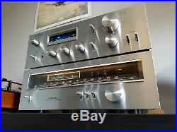 Vintage 1979 Pioneer SA 508 Amplifier and TX 608 tuner Fluoroscan series
