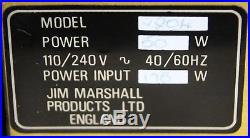 Vintage 1984 Marshall JCM 800 Tube Amp Head Mk-2. Master Model 50W Lead Mod 2204
