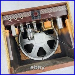 Vintage 1x10 Tube Combo Amplifier 1950s Brown & Tweed