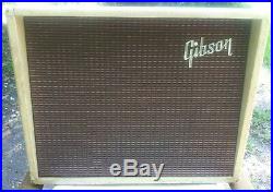 Vintage 50s Gibson Gibsonette Tube Amp. Original Jensen speaker. Works