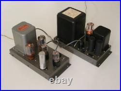 Vintage 50s Heathkit W-3M TUBE Amplifier & Heathkit WA-1 Power Supply Working