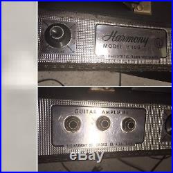Vintage 60s HARMONY H400A Guitar Tube Amplifier Amp Garage Rock Band Practice