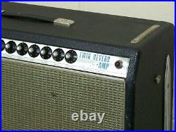 Vintage'69 Fender Twin Reverb Tube Guitar Amp Jbl D120f Blackface Mod Drip Edge